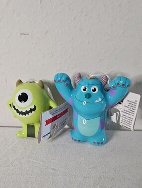 Pair Of Hallmark Disney Pixar Monsters IncDecoupage Ornaments